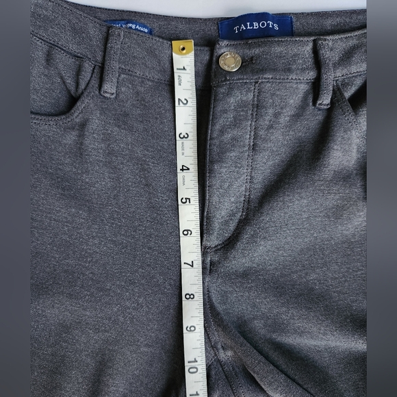 Talbots Stretch Knit Pants | Charcoal Gray | Women's Size 6 EUC - Picture 7 of 10